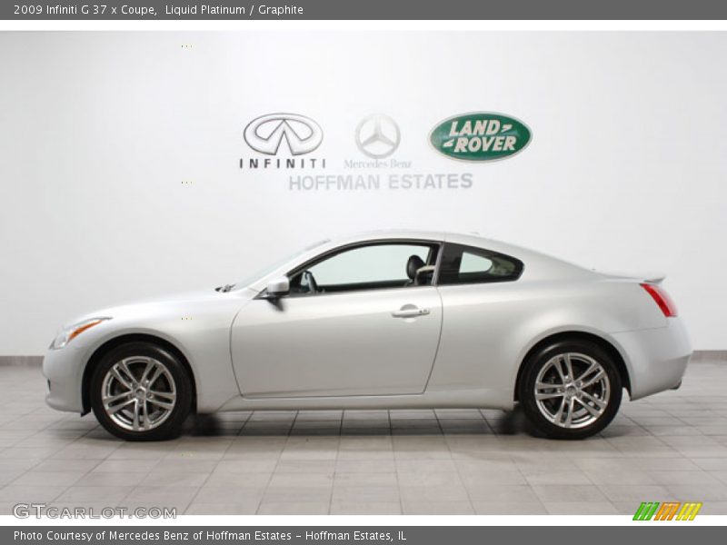 Liquid Platinum / Graphite 2009 Infiniti G 37 x Coupe