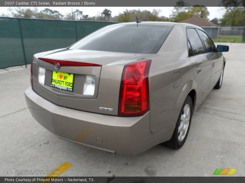 Radiant Bronze / Ebony 2007 Cadillac CTS Sedan