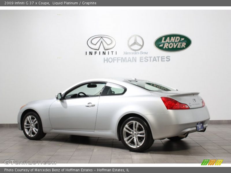 Liquid Platinum / Graphite 2009 Infiniti G 37 x Coupe