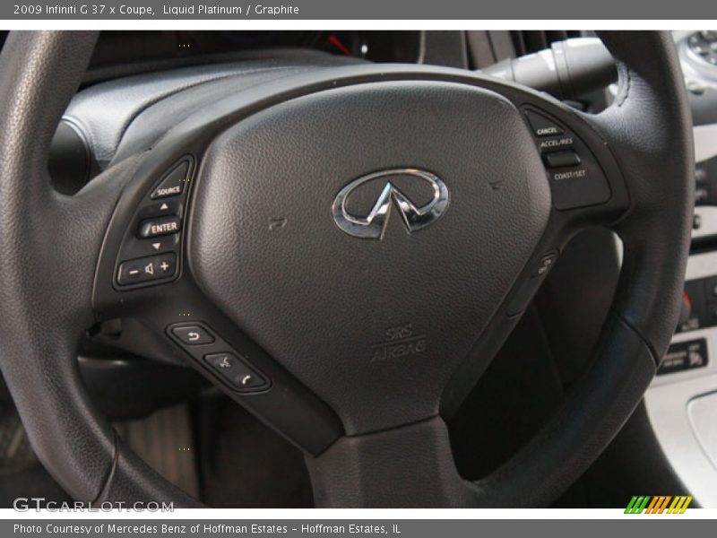 Liquid Platinum / Graphite 2009 Infiniti G 37 x Coupe