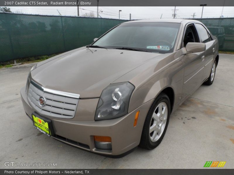 Radiant Bronze / Ebony 2007 Cadillac CTS Sedan