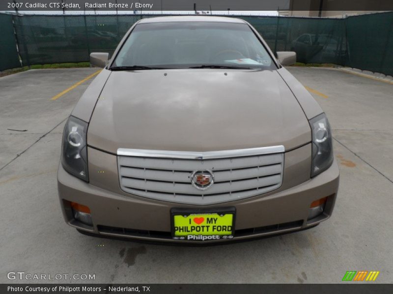 Radiant Bronze / Ebony 2007 Cadillac CTS Sedan
