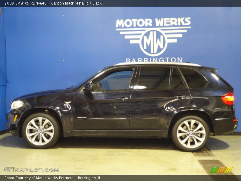 Carbon Black Metallic / Black 2009 BMW X5 xDrive48i