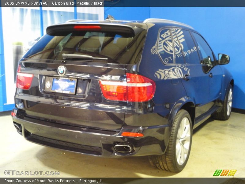 Carbon Black Metallic / Black 2009 BMW X5 xDrive48i