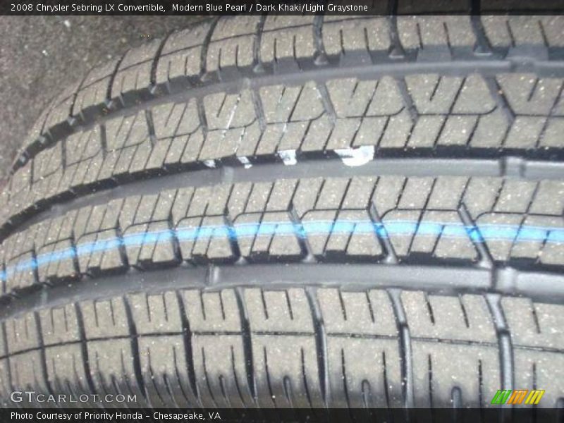 Modern Blue Pearl / Dark Khaki/Light Graystone 2008 Chrysler Sebring LX Convertible