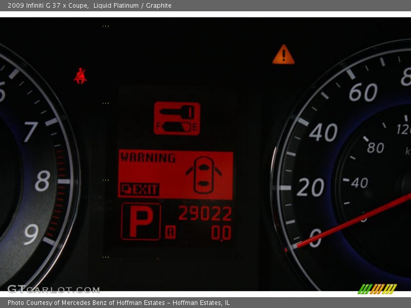 Liquid Platinum / Graphite 2009 Infiniti G 37 x Coupe