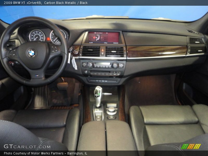 Carbon Black Metallic / Black 2009 BMW X5 xDrive48i