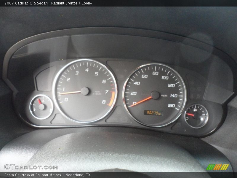 Radiant Bronze / Ebony 2007 Cadillac CTS Sedan