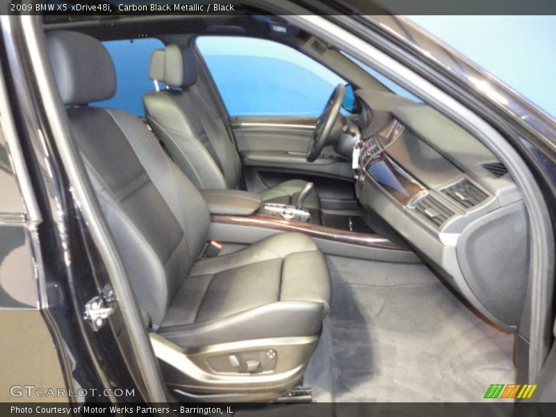 Carbon Black Metallic / Black 2009 BMW X5 xDrive48i