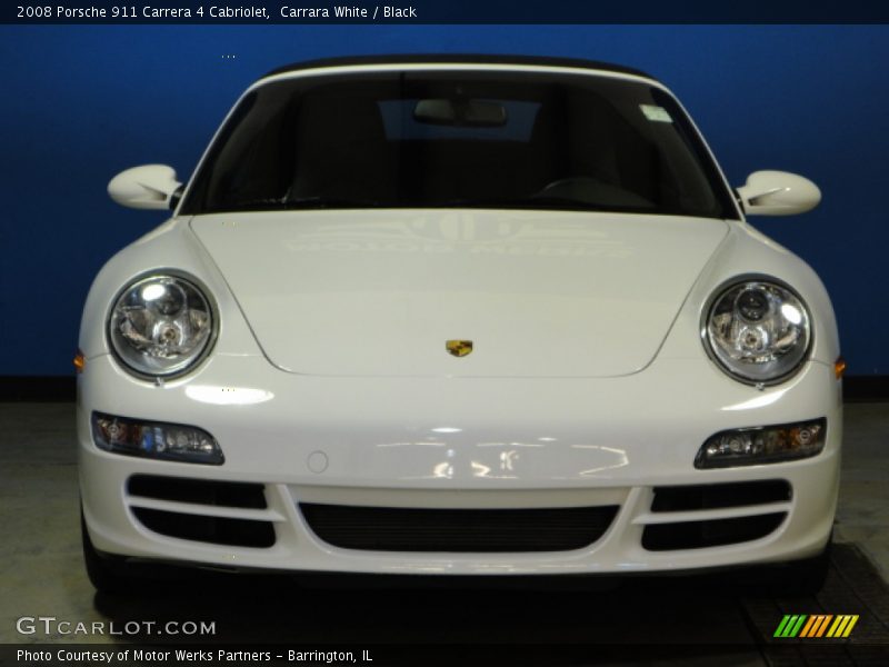 Carrara White / Black 2008 Porsche 911 Carrera 4 Cabriolet