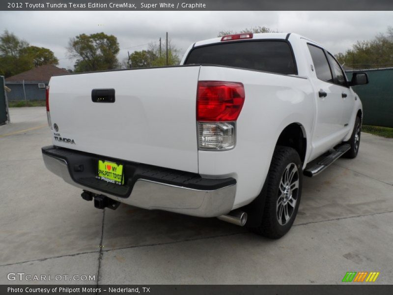 Super White / Graphite 2012 Toyota Tundra Texas Edition CrewMax