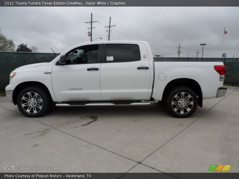 Super White / Graphite 2012 Toyota Tundra Texas Edition CrewMax