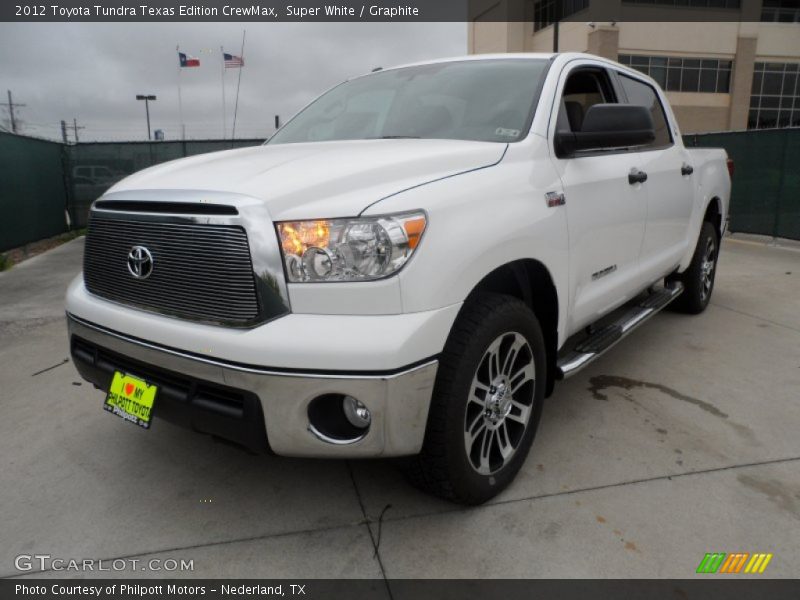 Super White / Graphite 2012 Toyota Tundra Texas Edition CrewMax