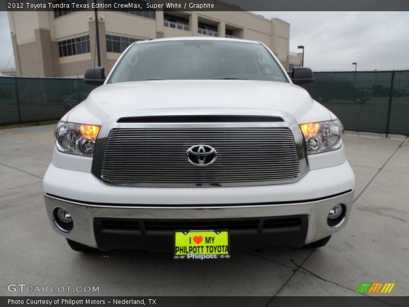 Super White / Graphite 2012 Toyota Tundra Texas Edition CrewMax