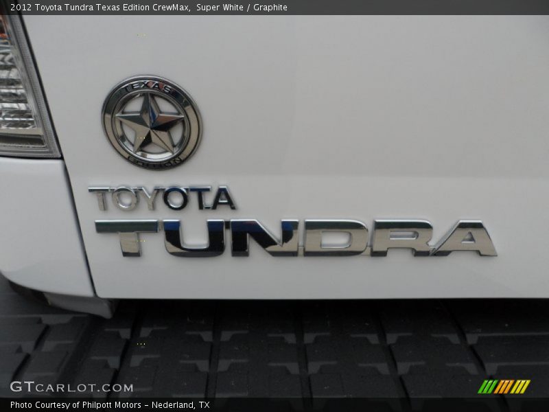 Super White / Graphite 2012 Toyota Tundra Texas Edition CrewMax