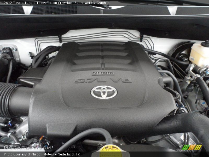Super White / Graphite 2012 Toyota Tundra Texas Edition CrewMax