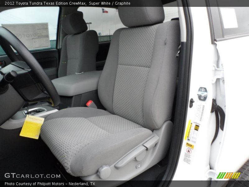 Super White / Graphite 2012 Toyota Tundra Texas Edition CrewMax
