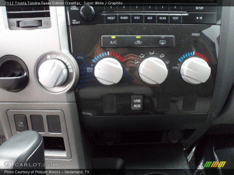 Super White / Graphite 2012 Toyota Tundra Texas Edition CrewMax