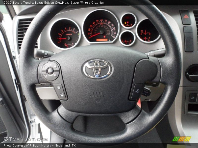 Super White / Graphite 2012 Toyota Tundra Texas Edition CrewMax