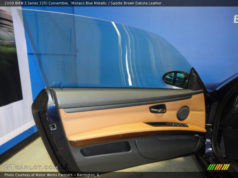 Monaco Blue Metallic / Saddle Brown Dakota Leather 2009 BMW 3 Series 335i Convertible