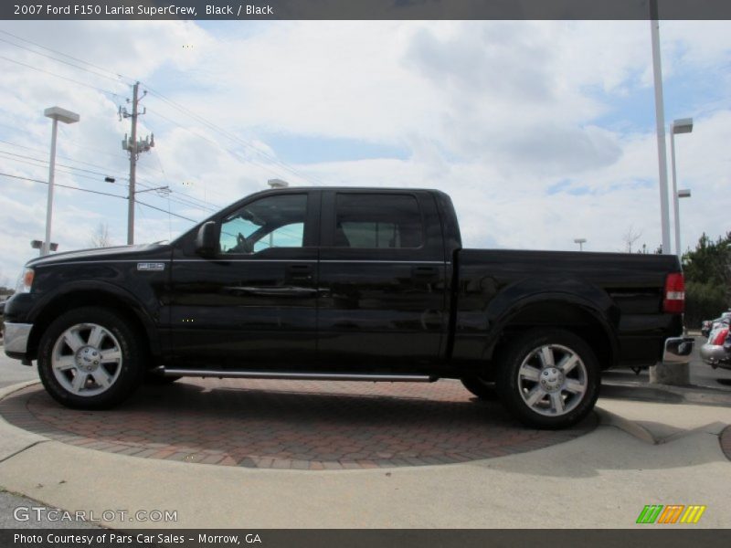 Black / Black 2007 Ford F150 Lariat SuperCrew