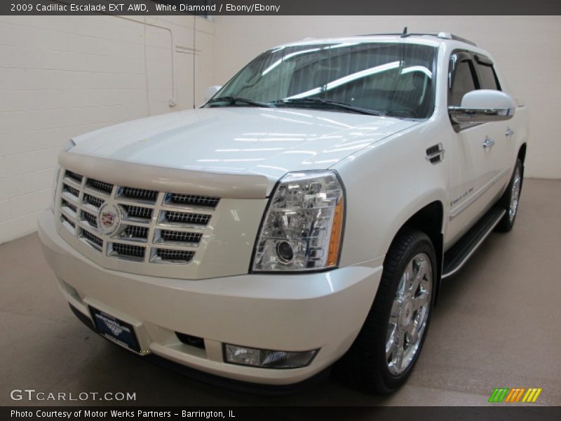 White Diamond / Ebony/Ebony 2009 Cadillac Escalade EXT AWD