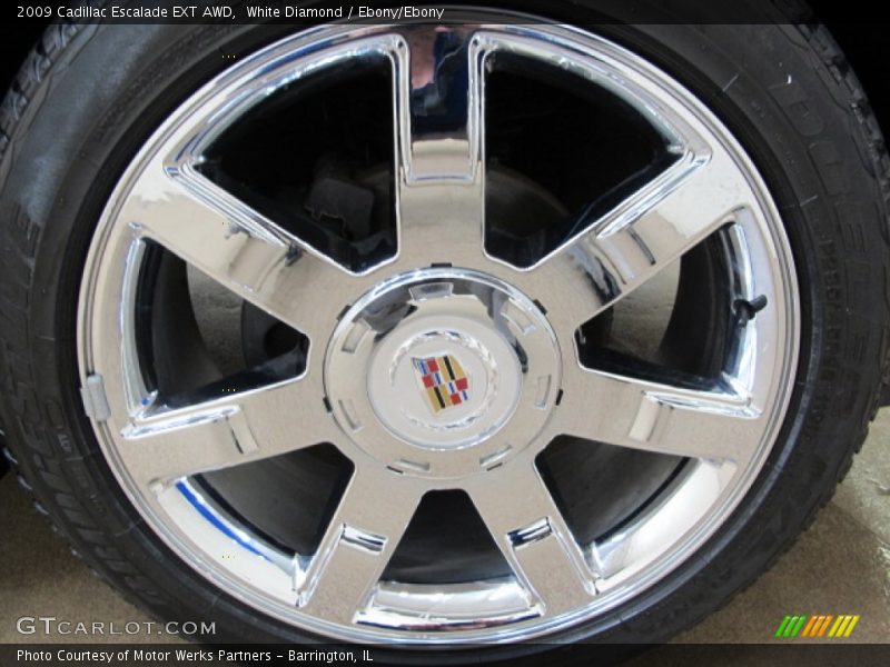 White Diamond / Ebony/Ebony 2009 Cadillac Escalade EXT AWD