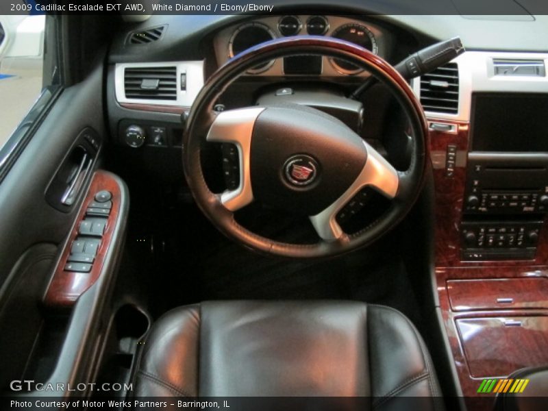 White Diamond / Ebony/Ebony 2009 Cadillac Escalade EXT AWD