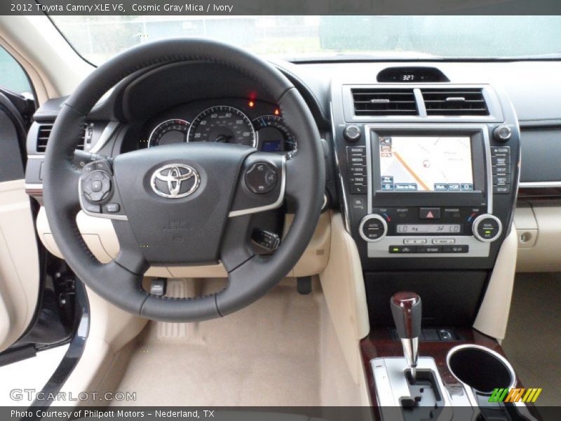 Cosmic Gray Mica / Ivory 2012 Toyota Camry XLE V6