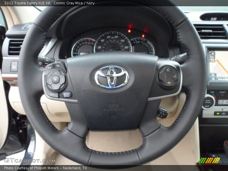 Cosmic Gray Mica / Ivory 2012 Toyota Camry XLE V6