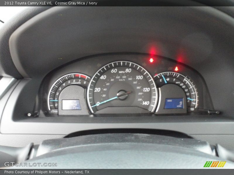 Cosmic Gray Mica / Ivory 2012 Toyota Camry XLE V6