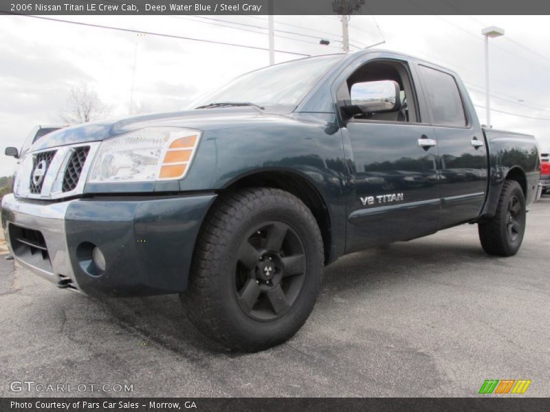 Deep Water Blue / Steel Gray 2006 Nissan Titan LE Crew Cab