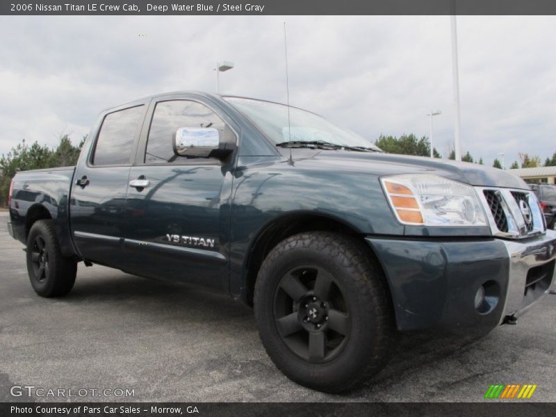 Deep Water Blue / Steel Gray 2006 Nissan Titan LE Crew Cab