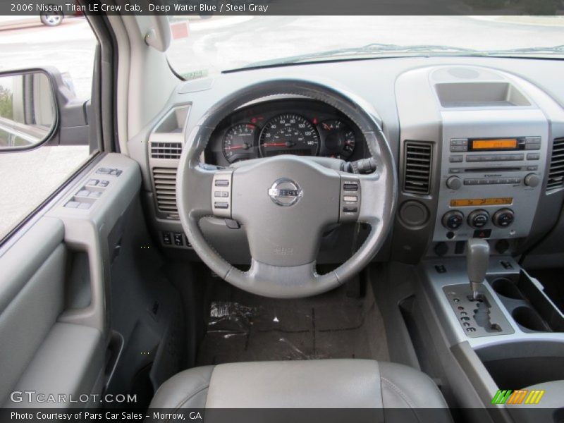 Deep Water Blue / Steel Gray 2006 Nissan Titan LE Crew Cab