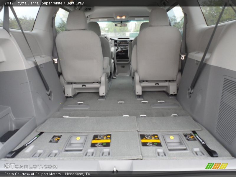 Super White / Light Gray 2012 Toyota Sienna