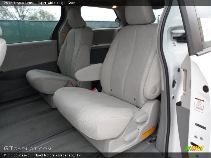  2012 Sienna  Light Gray Interior