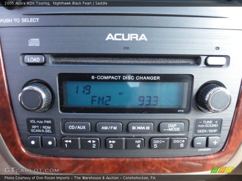 Nighthawk Black Pearl / Saddle 2005 Acura MDX Touring