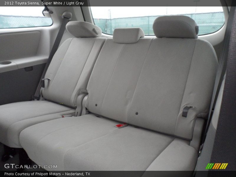  2012 Sienna  Light Gray Interior