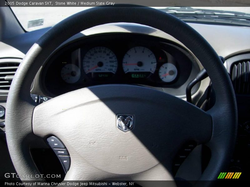 Stone White / Medium Slate Gray 2005 Dodge Caravan SXT