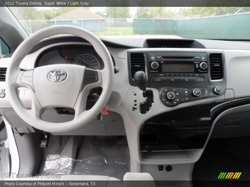 Dashboard of 2012 Sienna 