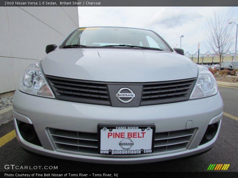 Brillant Silver / Charcoal 2009 Nissan Versa 1.6 Sedan