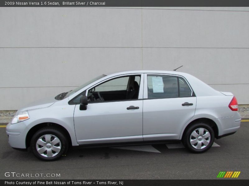Brillant Silver / Charcoal 2009 Nissan Versa 1.6 Sedan