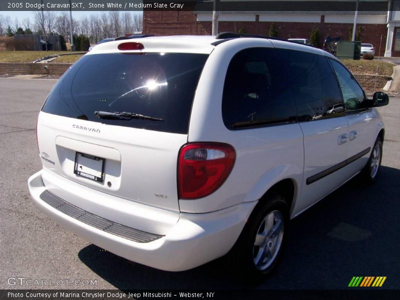 Stone White / Medium Slate Gray 2005 Dodge Caravan SXT