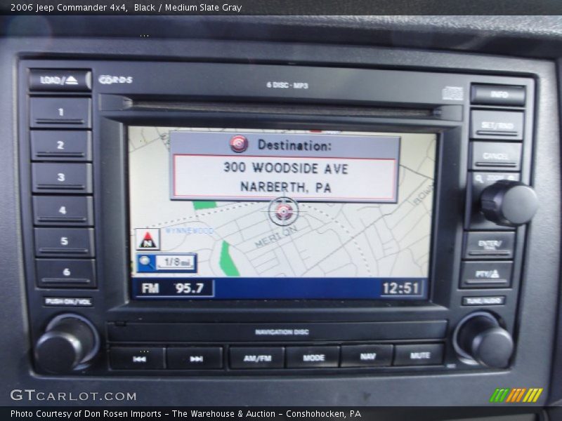 Black / Medium Slate Gray 2006 Jeep Commander 4x4