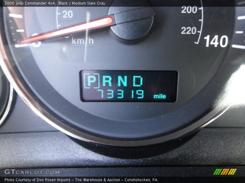 Black / Medium Slate Gray 2006 Jeep Commander 4x4