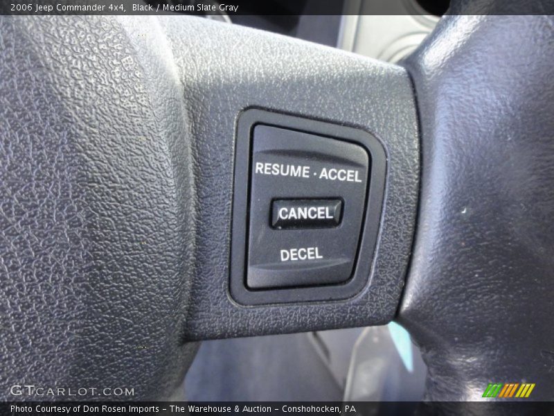 Black / Medium Slate Gray 2006 Jeep Commander 4x4