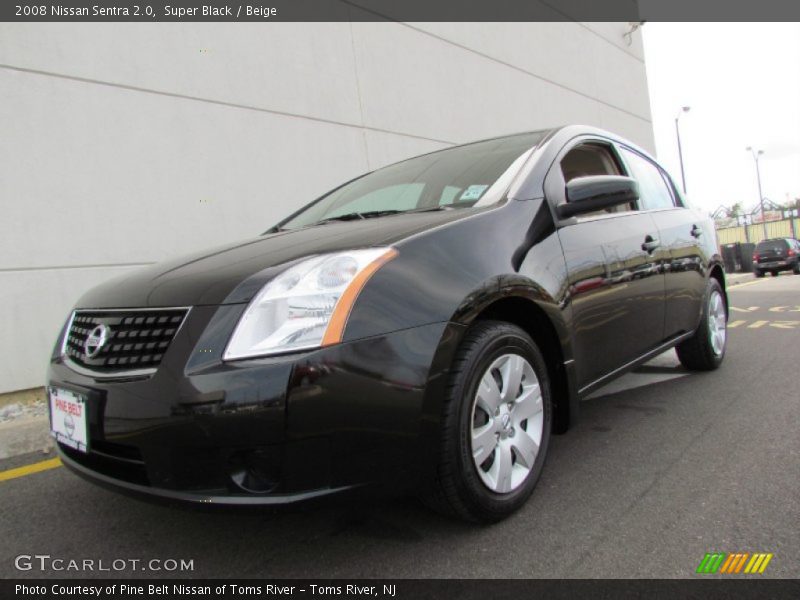 Super Black / Beige 2008 Nissan Sentra 2.0