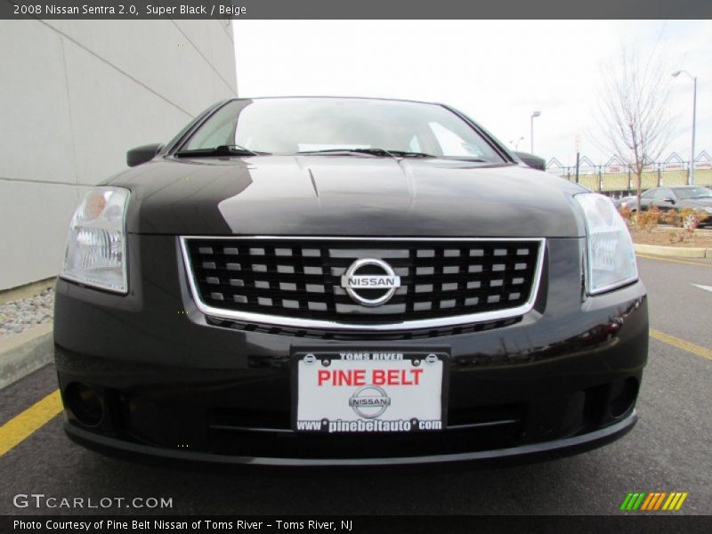 Super Black / Beige 2008 Nissan Sentra 2.0