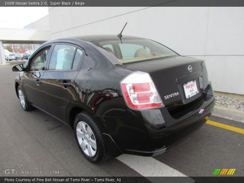 Super Black / Beige 2008 Nissan Sentra 2.0