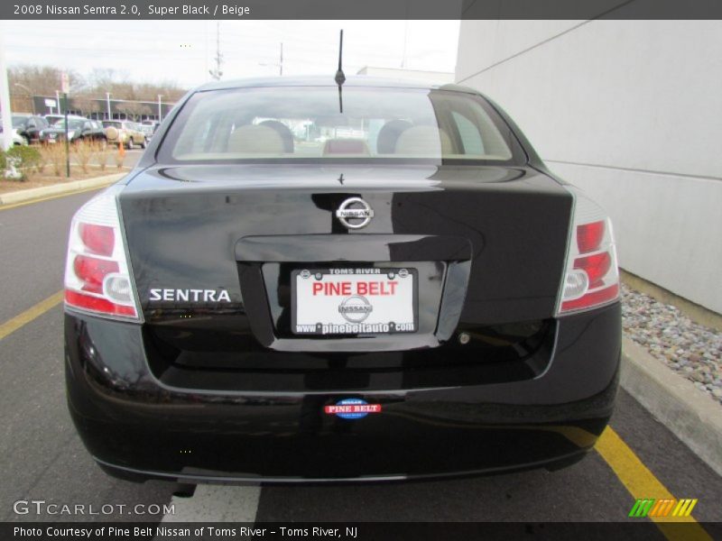 Super Black / Beige 2008 Nissan Sentra 2.0